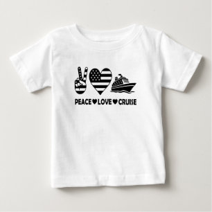 Peace Kärlek Cruise USA Vacation Vibes T Shirt