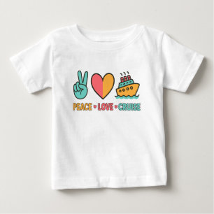 Peace Kärlek Cruise Vacation T Shirt