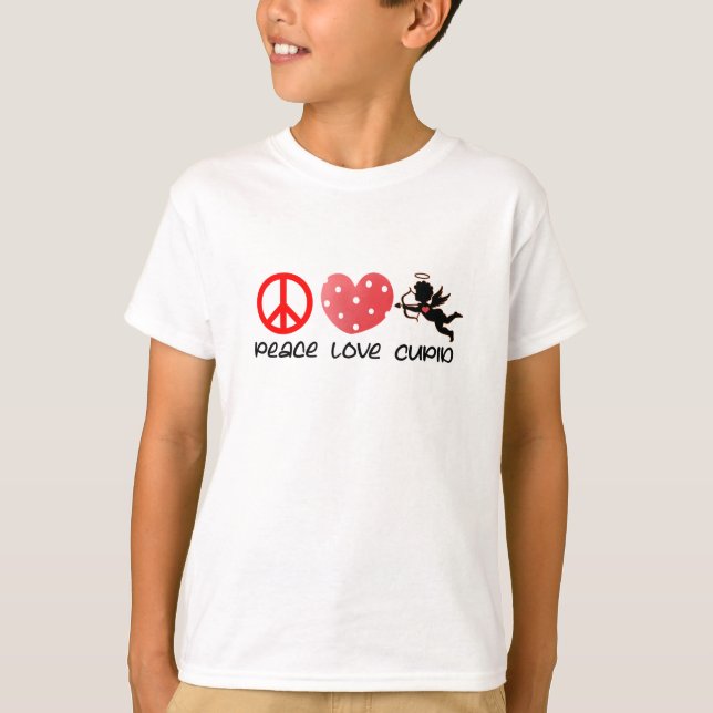 Peace Kärlek Cupid, Cuter Than Cupid T Shirt (Framsida)