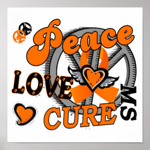Peace Kärlek Cure 2 MS Poster