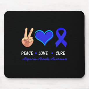 Peace Kärlek Cure Alopecia Areata Awareness Musmatta