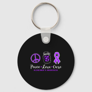 Peace Kärlek Cure for Heimerheimer S Warrior Tee H Nyckelring
