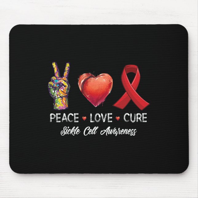 Peace Kärlek Cure Sickle Cell Awareness Manar Wome Musmatta (Framsidan)