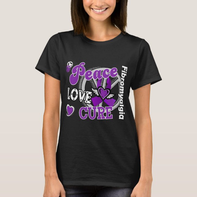 Peace Kärlek Cure T Shirt (Framsida)