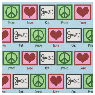Peace Kärlek cut Tyg