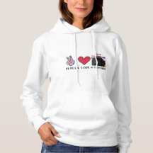 Peace Kärlek Dachshunds Hundälskares Hoodie
