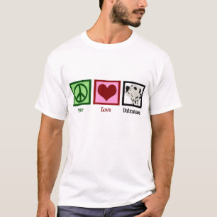 Peace Kärlek Dalmatier Tee