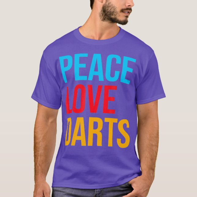 Peace Kärlek Dart T Shirt (Framsida)