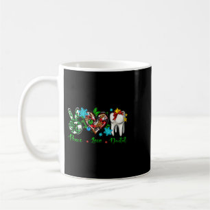 Peace Kärlek Dental Tandtandtentatchassistent Chri Kaffemugg