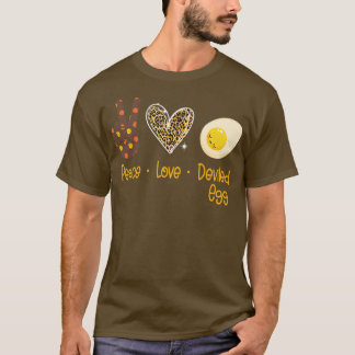 Peace kärlek Deviled Egg T Shirt