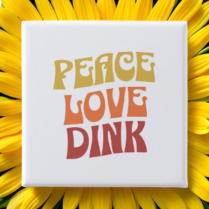 Peace Kärlek Dink-knapp Knapp