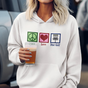 Peace Kärlek Disk Golf Sweatshirt
