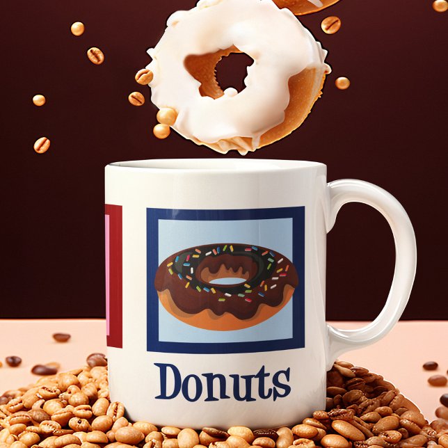 Peace Kärlek Donuts Kaffemugg (Skapare uppladdad)