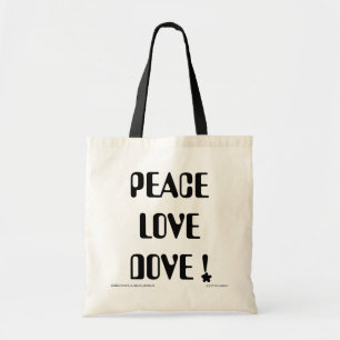 Peace Kärlek Dove Bag Tygkasse