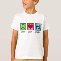 Peace Kärlek Drums Cute Kids Drummer