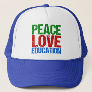 Peace Kärlek Education Truckerkeps