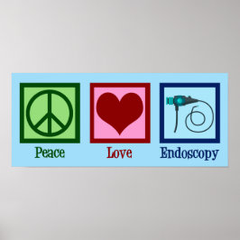 Peace Kärlek Endoscopy Poster
