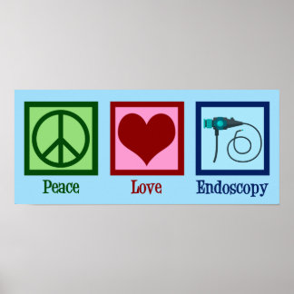 Peace Kärlek Endoscopy Poster