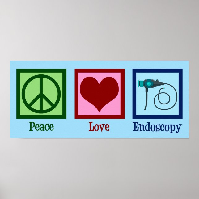 Peace Kärlek Endoscopy Poster (Framsidan)