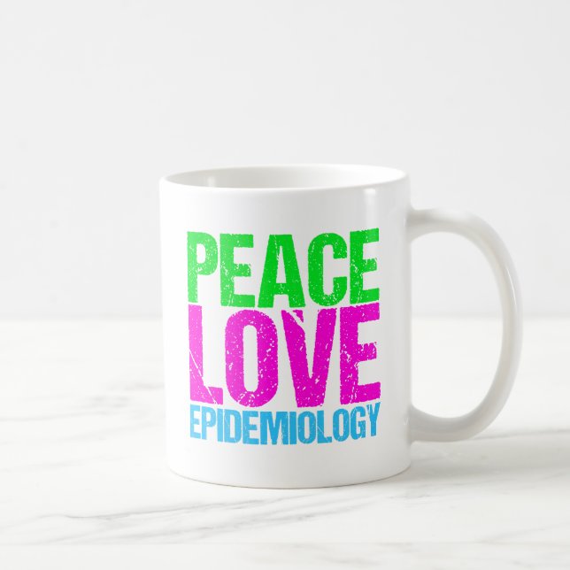 Peace Kärlek Epidemiologi Kaffemugg (Höger)