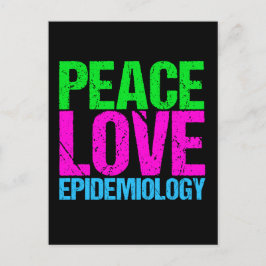 Peace Kärlek Epidemiologi Vykort