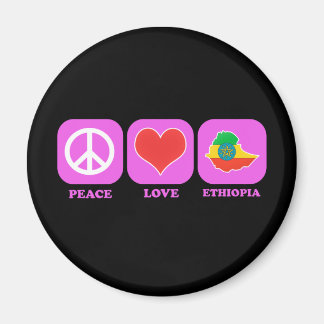 Peace Kärlek Etiopien Magnet
