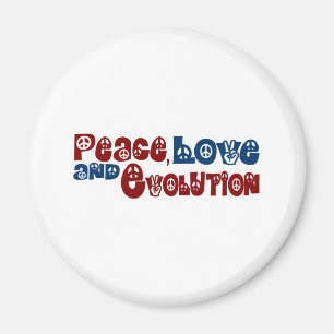 Peace Kärlek Evolution Magnet