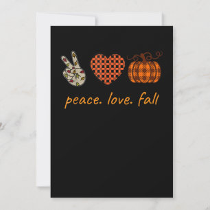 Peace Kärlek Fall Thanksgiving Leopard Pumpkin Spara Datumet