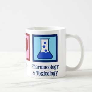 Peace Kärlek farmakologi och toxikologi Kaffemugg
