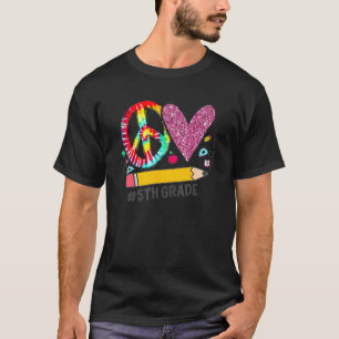 Peace Kärlek Femte Klass Back to school-gruppen, f T Shirt