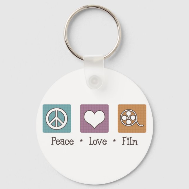 Peace Kärlek Film Nyckelring (Framsida)