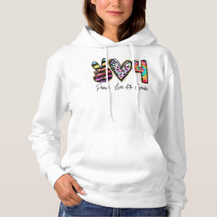 Peace Kärlek Fjärde Klass-lärarteamet 4:e Grad T Shirt
