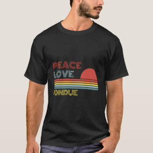 Peace Kärlek Fondue T Shirt