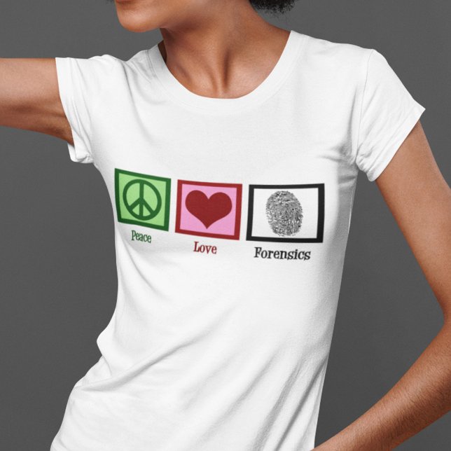 Peace Kärlek Forensics Tee Shirt (Skapare uppladdad)
