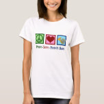 Peace Kärlek Fransk Horn T-shirt<br><div class="desc">En söt julklapp till en bandmedlem i orkestern för Fransk. Fredens Fransk Horn i Kärlek.</div>