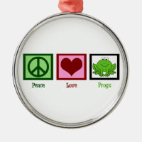 Peace Kärlek Frogs
