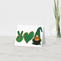 Peace Kärlek Gnome | St patrick's day Sublicering