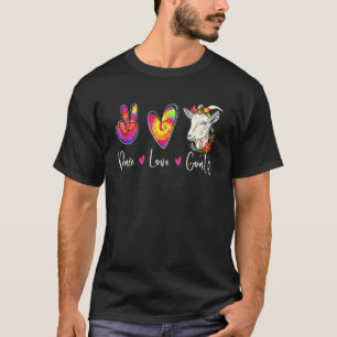 Peace Kärlek Goats - Goat Whisperer Farm Animal Kä T Shirt