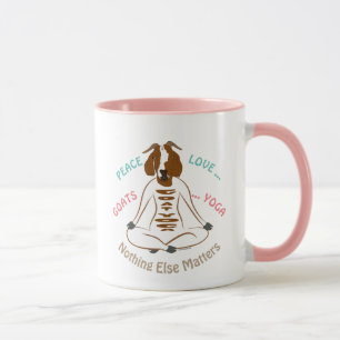 PEACE KÄRLEK GOATS YOGA GetYerGoat™ Mugg