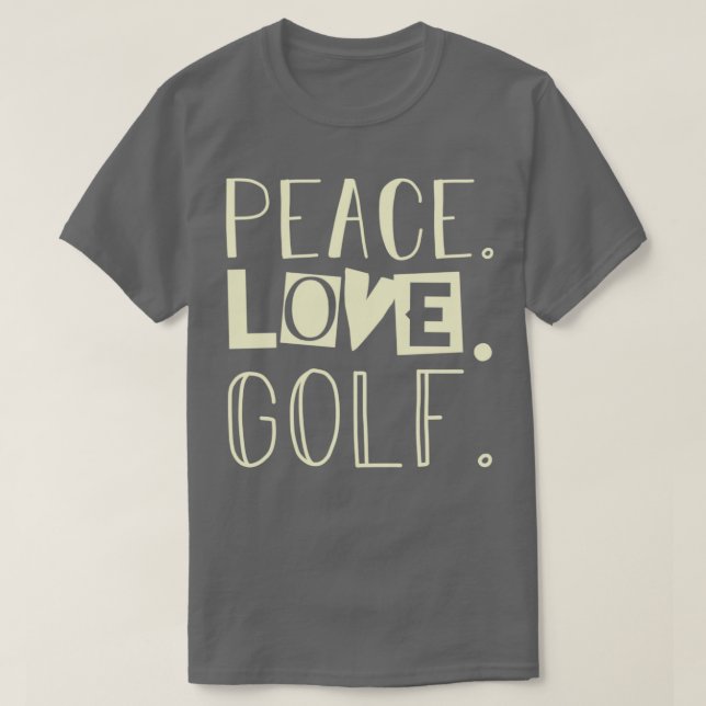 Peace kärlek golf 1 t shirt (Design framsida)