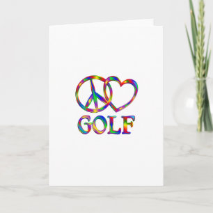 Peace Kärlek Golf Kort