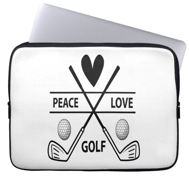 PEACE KÄRLEK GOLF LAPTOP FODRAL (Framsidan)