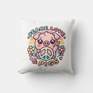 Peace Kärlek & Grisar Pillow Kudde