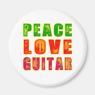 Peace Kärlek Guitar Magnet