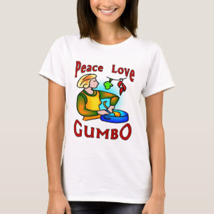 Peace Kärlek Gumbo T-shirt