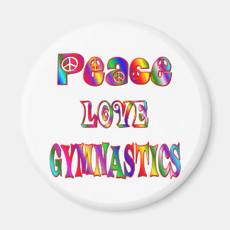 Peace Kärlek Gymnastics Magnet