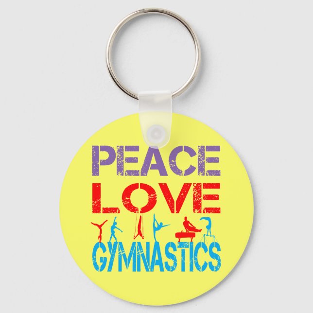 PEACE KÄRLEK GYMNASTICS NYCKELRING (Framsida)