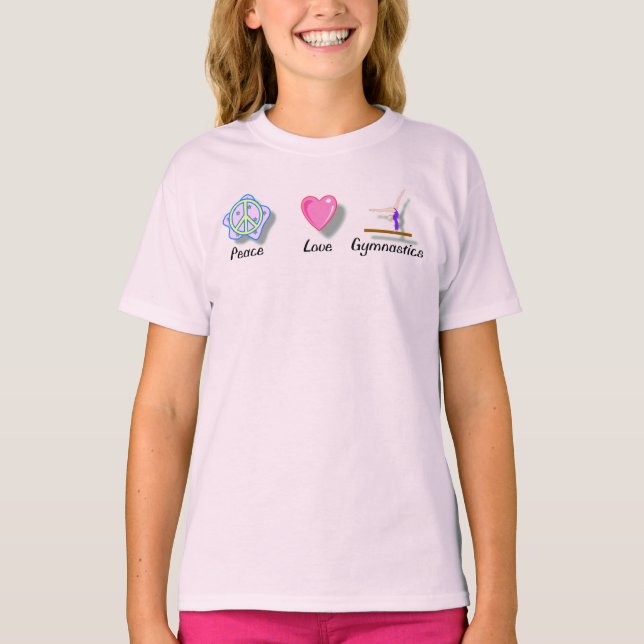 Peace Kärlek Gymnastics Tee (Framsida)