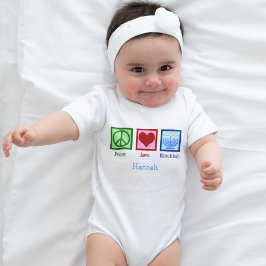 Peace Kärlek Hanukkah Cute Personlig T Shirt