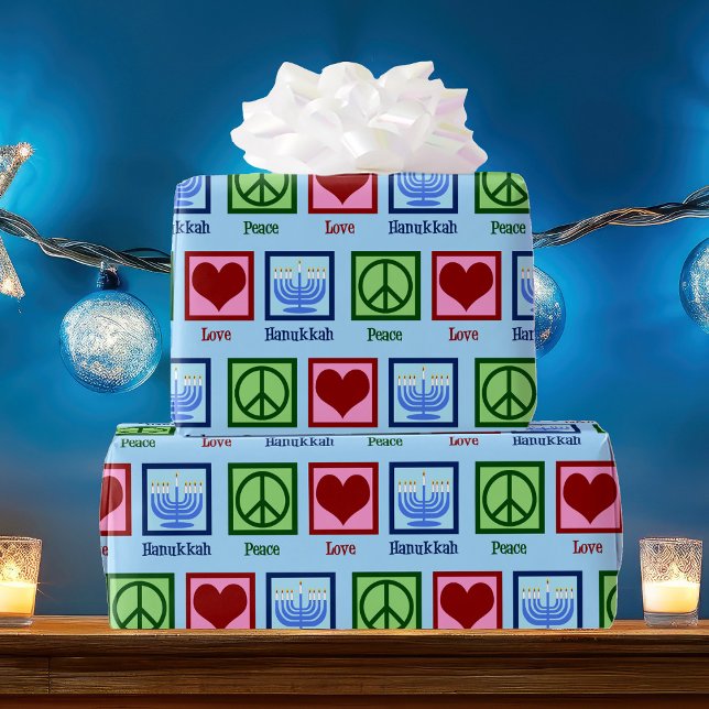 Peace Kärlek Hanukkah Presentpapper (Skapare uppladdad)